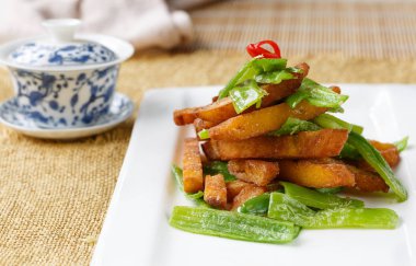 Sebze tabağı, yemek Çinliler