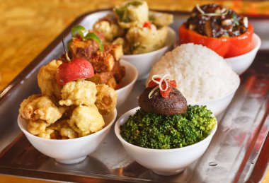 Güzel yaratıcı vejetaryen