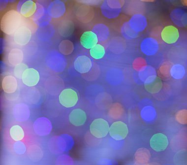 Renkli şehir açık renkli, gerçek dışı halo