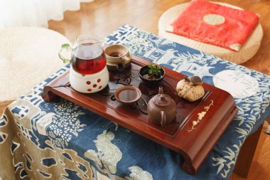 Çin halkı çay yaşam tarzı, Natürmort iç