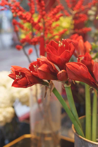 Blumenschmuck im Innenraum — Stockfoto