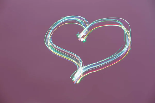 Het symbool van de liefde van de paarse — Stockfoto