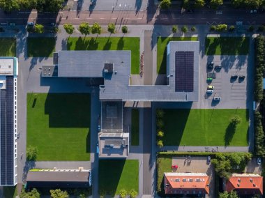 Dessau, Almanya'da Bauhaus havadan görünümü