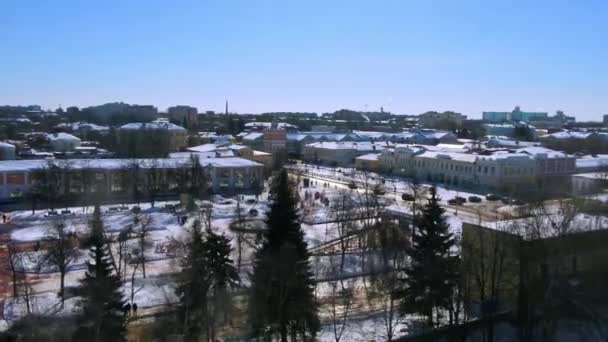 莫隆在俄罗斯的鸟瞰图 用无人机制造 — 图库视频影像