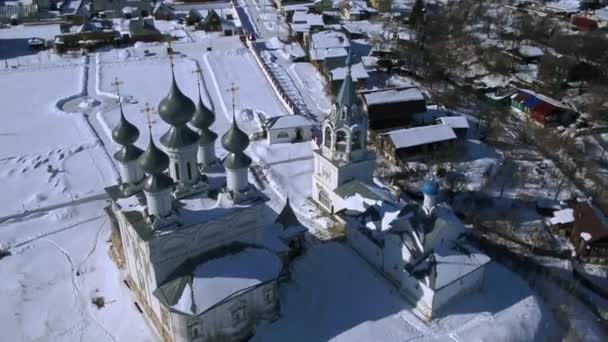 Widok Miasto Murom Rosji Wykonane Drone — Wideo stockowe