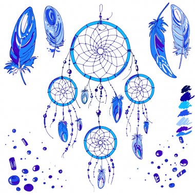 Kızılderili Hint rüya yakalayıcı