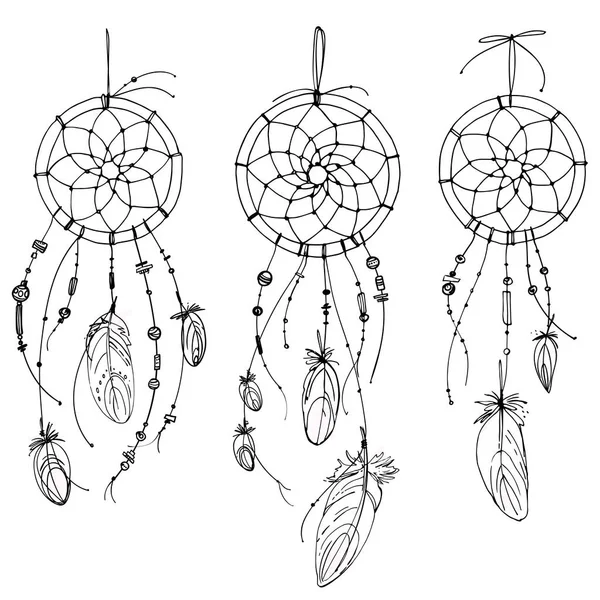 Индейская индейка Dreamcatcher — стоковый вектор