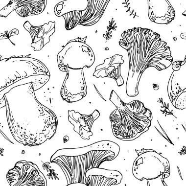 sorunsuz orman nesneleri desen