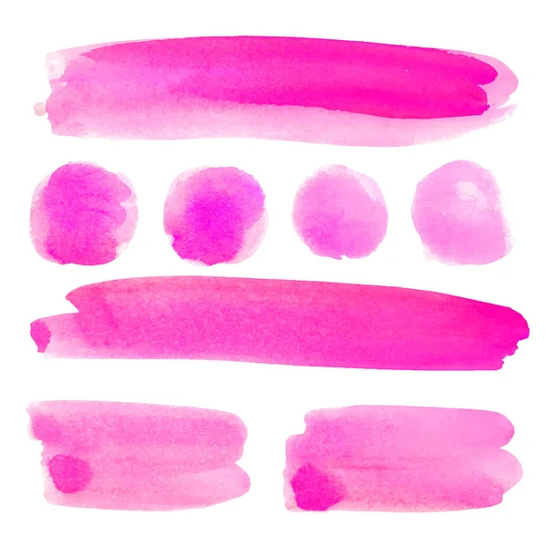 Watercolor stains set — Stock Vector