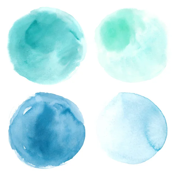 Aquarela blots conjunto —  Vetores de Stock