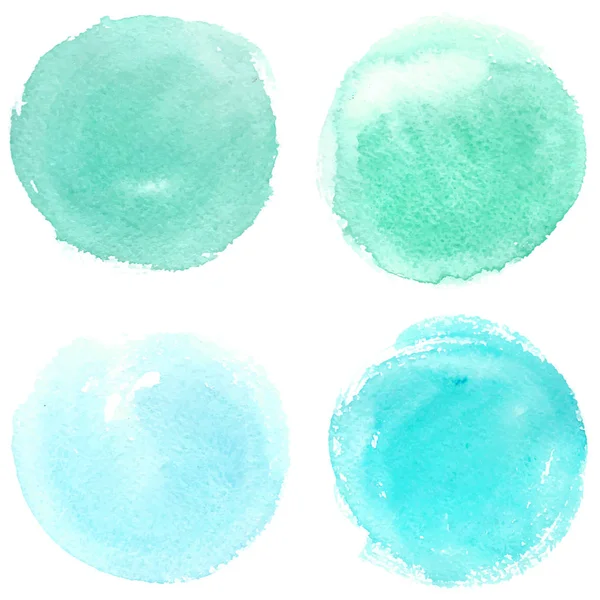 Aquarela blots conjunto — Vetor de Stock