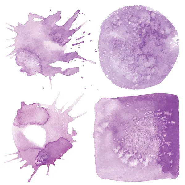 Aquarela blots conjunto —  Vetores de Stock