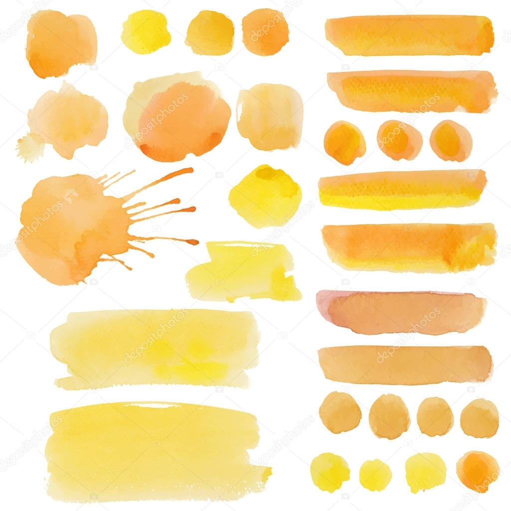 watercolor stains set