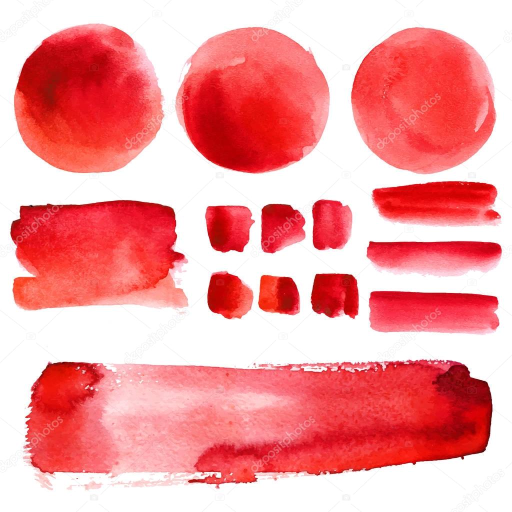 watercolor stains set