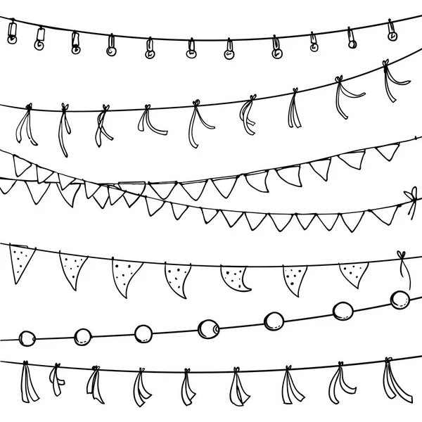 Guirnaldas de fiesta — Archivo Imágenes Vectoriales