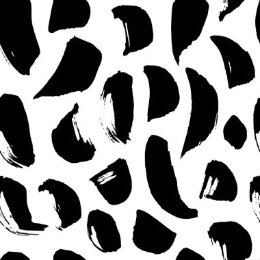 Siyah mürekkeple çizilmiş desen 