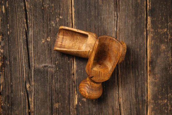 Two Wooden scoop for spices — Stock Photo, Image