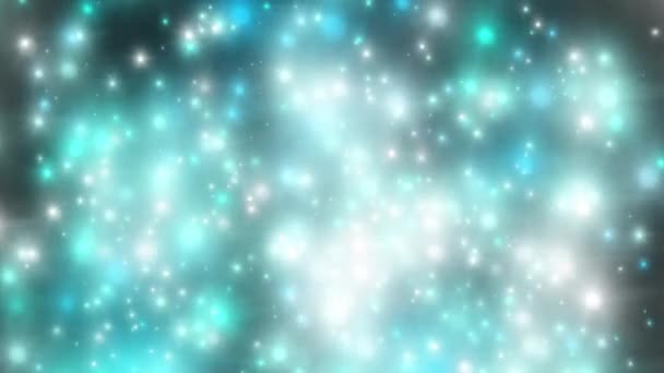 Abstract motion background, shining light, stars, particles 2 — стоковое видео