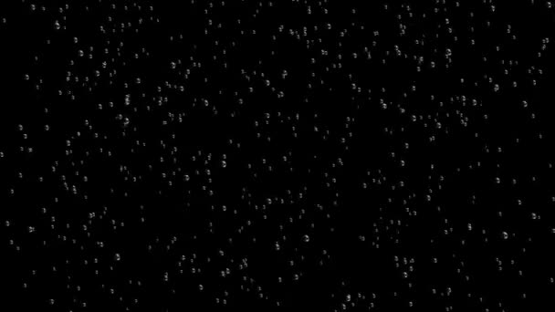 Bulles sur fond noir 