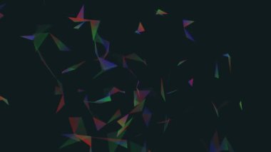 Tel kafes pleksus alanı üçgen Vj. Farklı etkinlikler ve projeler için soyut pleksus arka plan. Sorunsuz döngü.