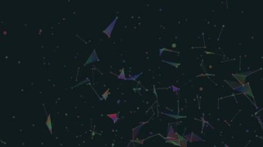 LCD gökada. Farklı etkinlikler ve projeler için soyut pleksus arka plan. Sorunsuz döngü.