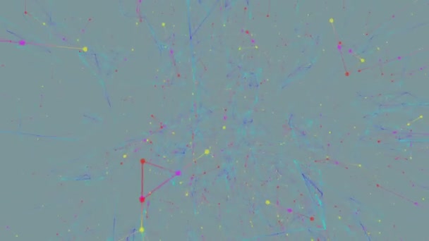 Chemische reacties. Abstracte plexus achtergrond voor verschillende evenementen en projecten. Naadloze loops. — Stockvideo