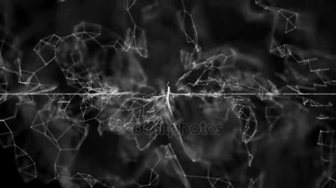 Pleksus hayali soyut teknoloji ve mühendislik arka plan özgün organik motion.seamless döngü ile.