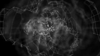 Pleksus ağ başlık sinematik arka plan loop.seamless döngü soyut.
