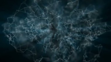Pleksus hareket. Güzel 3d pleksus. İyi bir arka plan veya Overlay.seamless döngü.