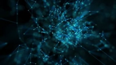 sinematik arka plan. Dünyadaki her şey birleştirici bir organik bağ. sorunsuz döngü.