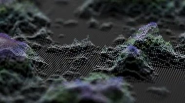 sinematik arka plan. Dalga benzeri bir kılavuz kaldırma. sorunsuz döngü.