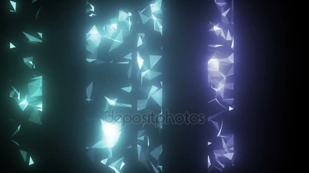 économiseur d'écran élégant. Des rayures étincelantes. fond cinématographique. boucle transparente .