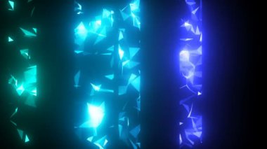 Mavi parçacıklar Glitter Glamour Rain.seamless döngü.