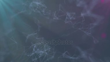 Küresel ağ ve veri bağlantılarını büyüyen. Bir teknoloji, iletişim ya da sosyal medya geçmişi için kullanabilirsiniz. Mavi renk. Sorunsuz döngü.