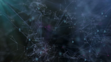 bitcoins ve blockchain.cinematic arka plan ile zarif screensaver. sorunsuz döngü.