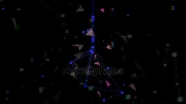 eski lamba ekran performans ayrıntıları ve elemanları. sinematik arka plan. sorunsuz döngü.