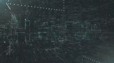 bilgisayar arka plan oluşturulur. kelime ethereum oluşur. sorunsuz döngü.