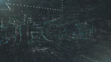 bilgisayar arka plan oluşturulur. kelime litecoin oluşur. sorunsuz döngü.