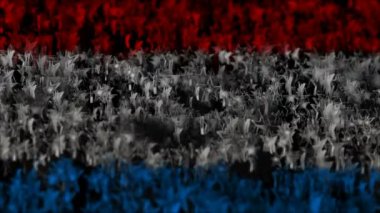 yıldız kahraman. tricolor yükselen yıldız. arka plan. sorunsuz döngü.