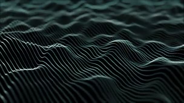 Digital waves of large amplitude. seamless loop. — Stock Video