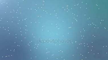 İş geçmişi. Beyaz noktalar farklı yönlere mavi bir arka plan üzerinde hareket ettirin. sorunsuz döngü.