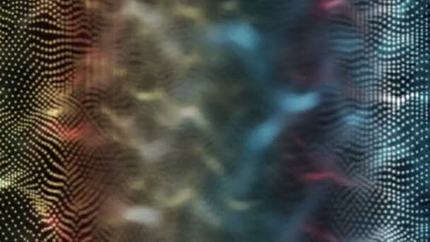 Blurred color waves .cinema background. seamless loop. — Stock Video