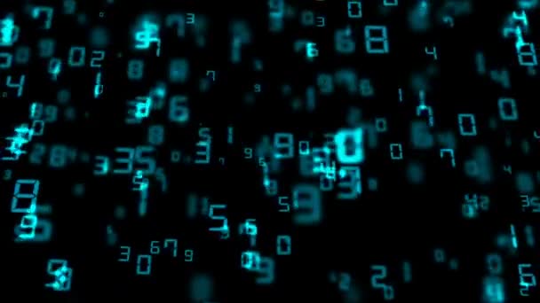 zoom vers un tableau de nombres. contexte d'affaires. fond cinématographique. boucle transparente .