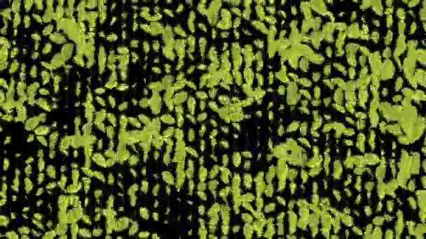 Ruchu zielonych liści. kinowy tła. animacji 3D. Płynna pętla. — Wideo stockowe