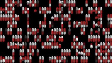 animasyon dokunulmazlık. tıbbi sinematografik arka plan. sorunsuz döngü.