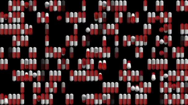 Animation immunitet. medicinsk cinematographic bakgrund. sömlös loop. — Stockvideo