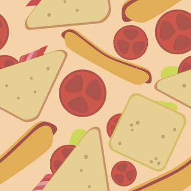 Lezzetli sandviç desen