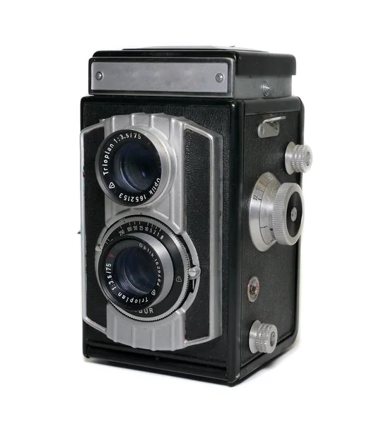 Παλιά Φωτογραφική Μηχανή Αντίκα Εικόνες — Φωτογραφία Αρχείου