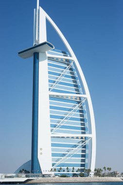 Souk Madinat - Dubai, Dubai görünümünden Burj Al Arab Hotel / Birleşik Arap Emirlikleri 18 Şubat 2018 Tomasz Ganclerz