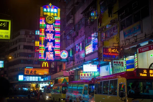 Гонконг Китай Апрель 2018 Неоновый Знак Монгкоке Апреле 2018 Года — стоковое фото